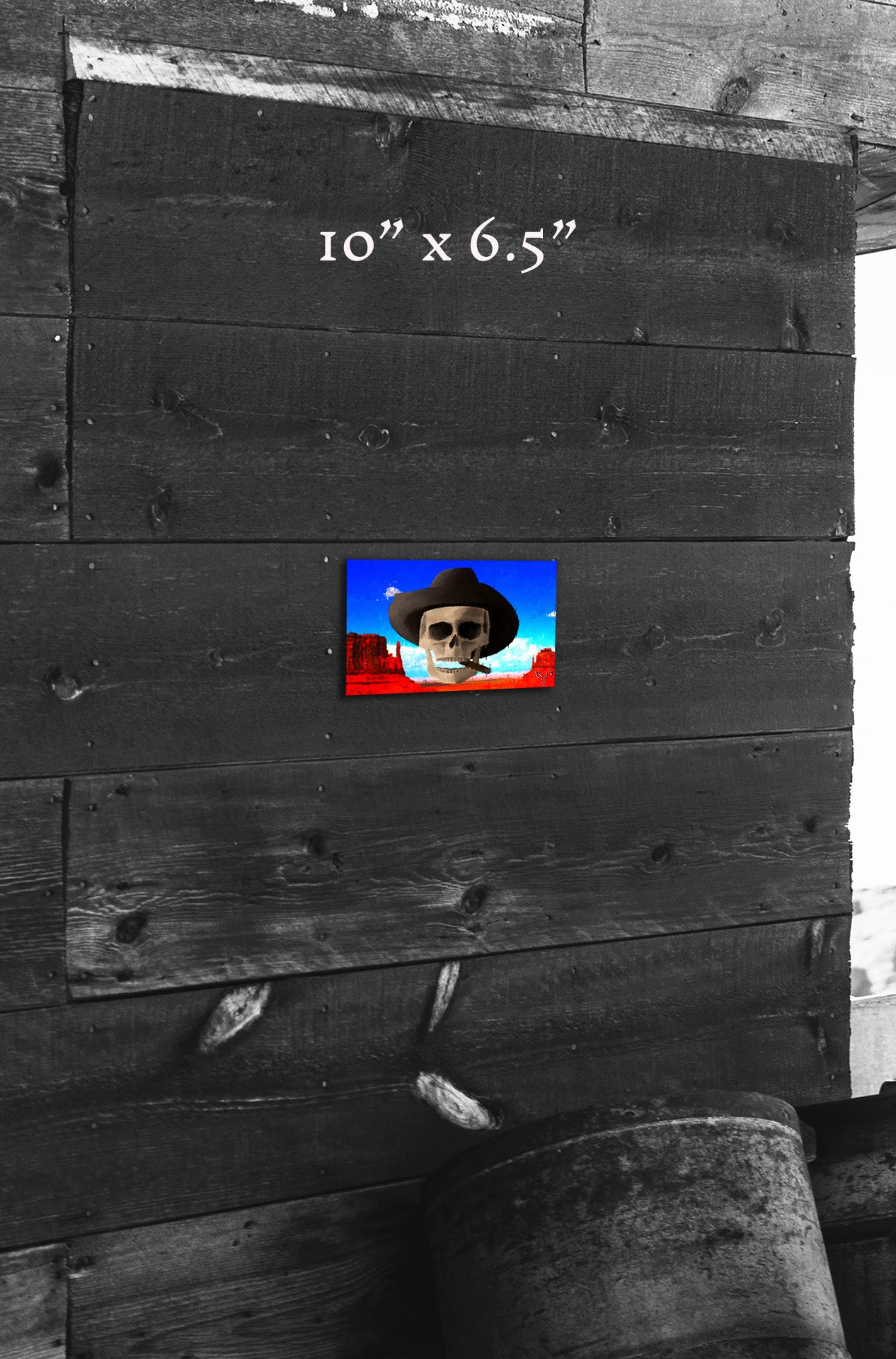 Western Skies and Sand - Metal Print