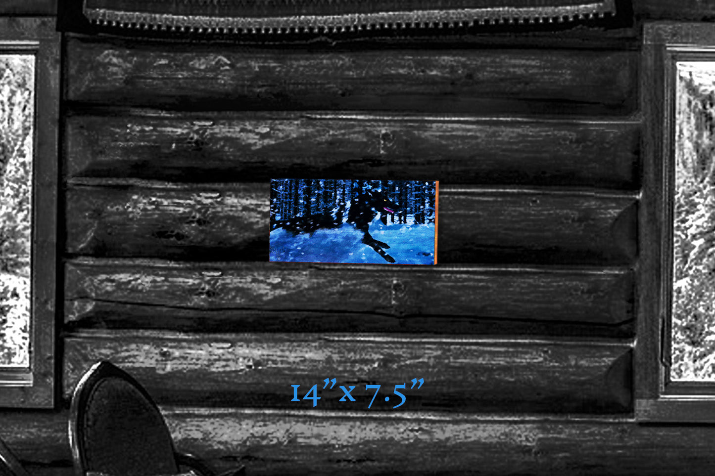 A Frozen Hunt - Wood Print