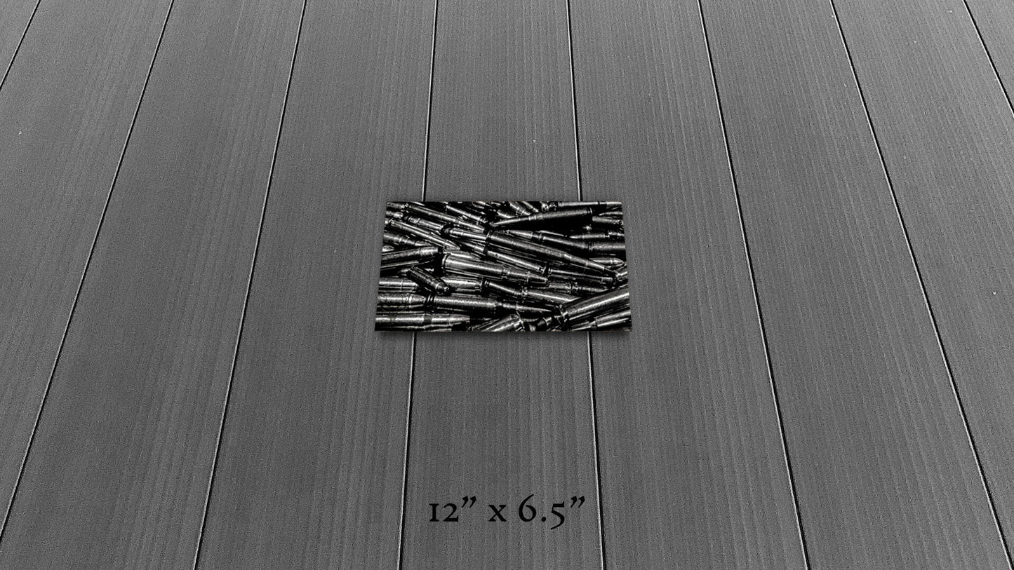 Precious Metals - Black and White - Metal Print