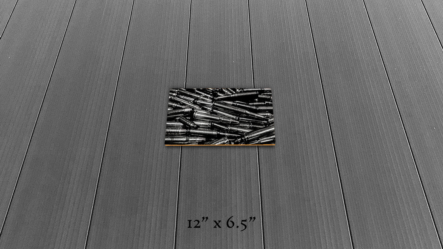 Precious Metals - Black and White - Wood Print