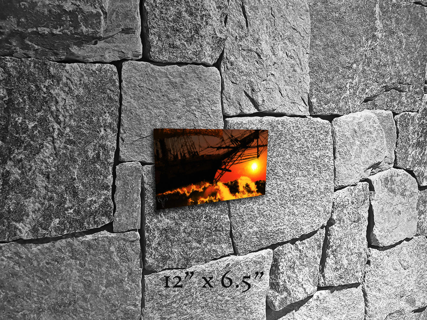 Masts O'er the Horizon - Metal Print