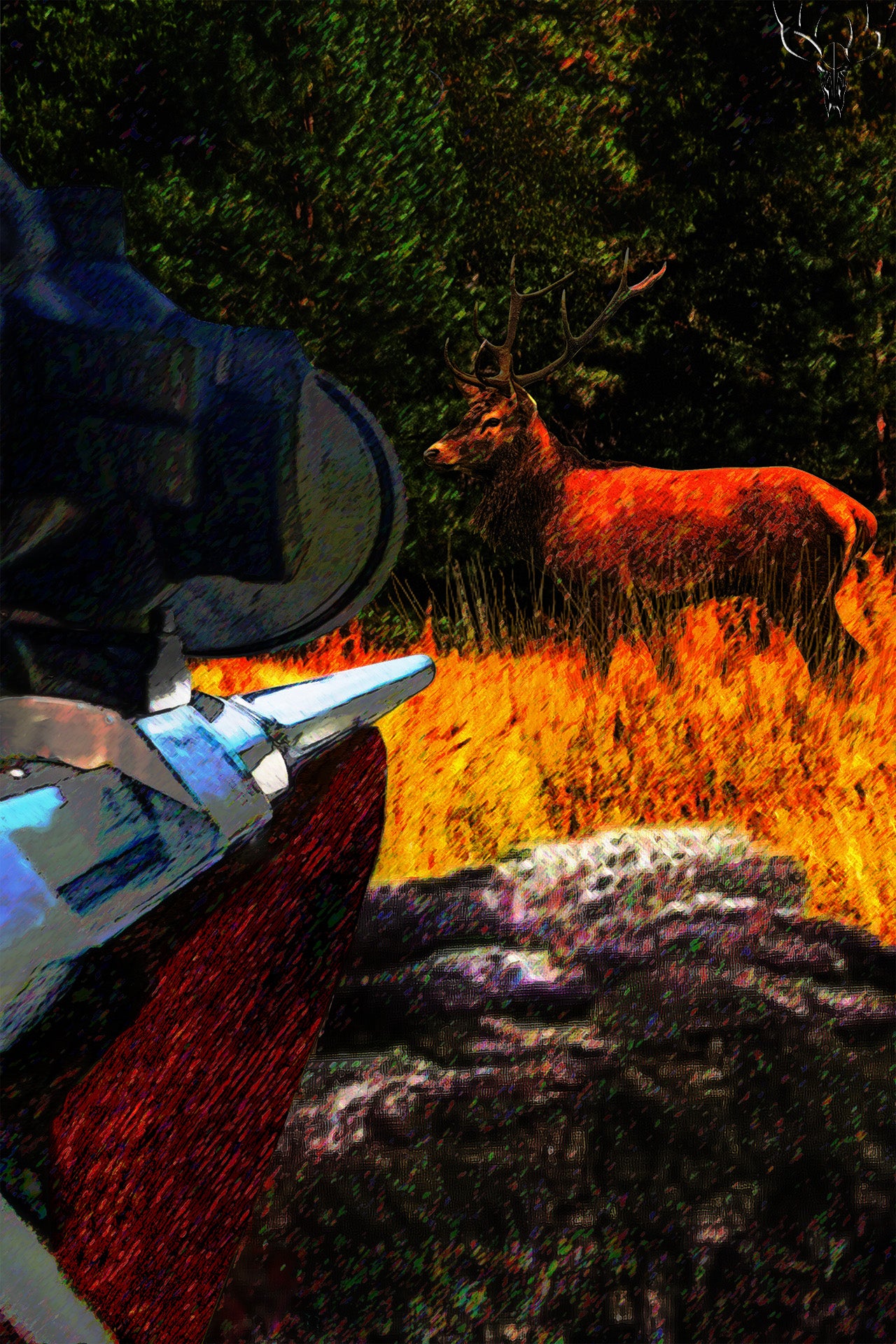 Warrior in the Garden - Wood Print