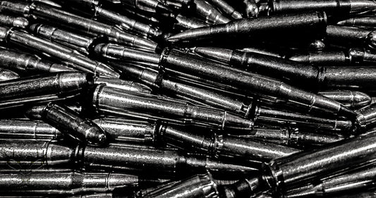 Precious Metals - Black and White - Wood Print