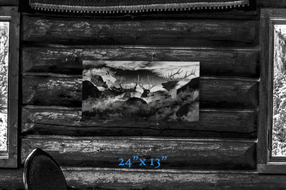 Knights of the Mountain - Metal Print