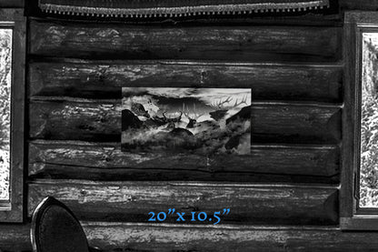 Knights of the Mountain - Metal Print