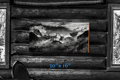 Knights of the Mountain - Wood Print