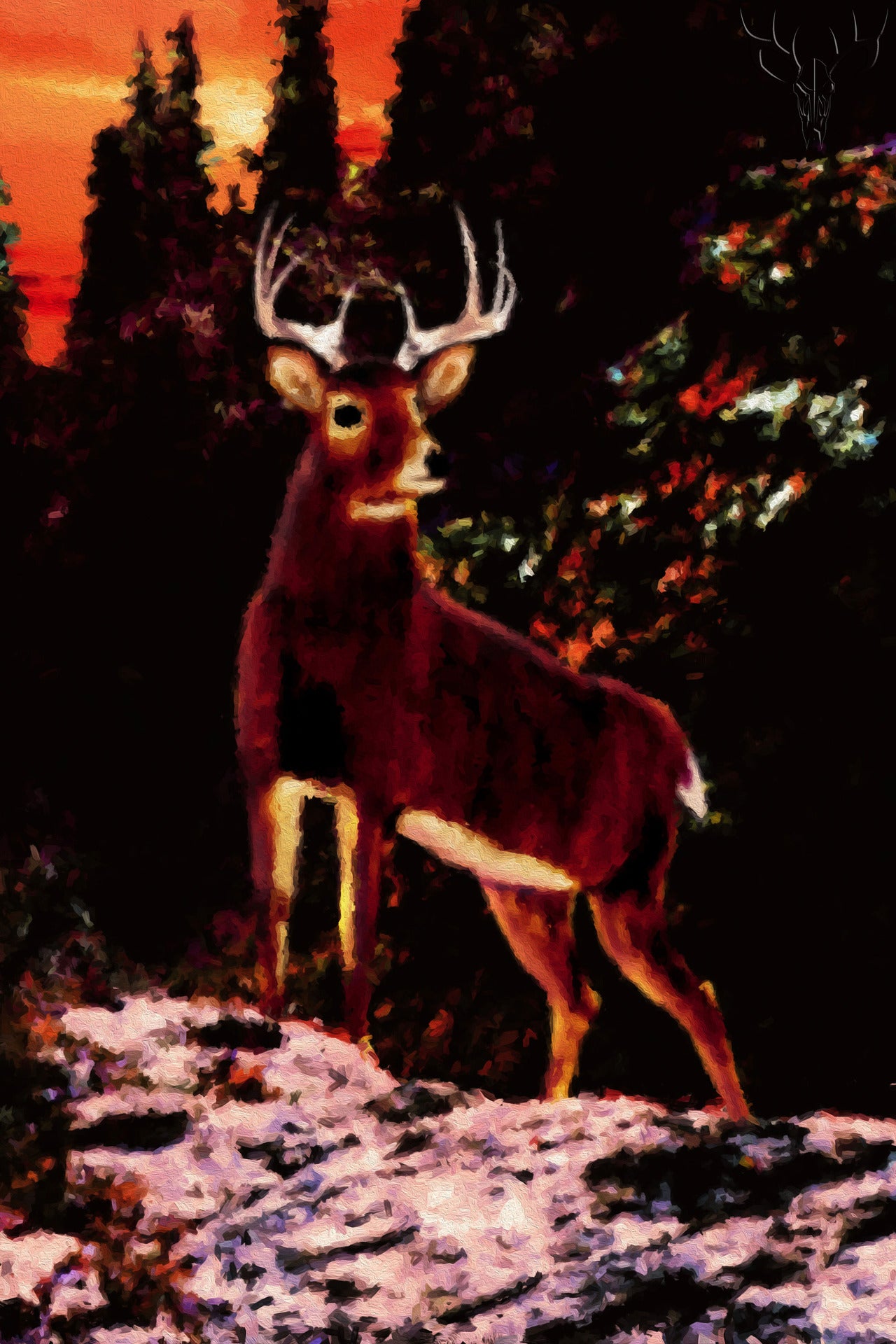 King of the Sunset - Wood Print