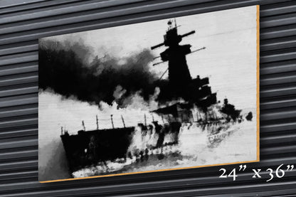 Burning Waters - Wood Print