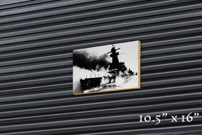 Burning Waters - Wood Print