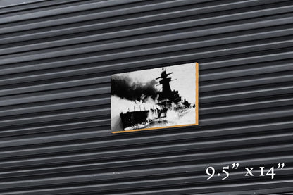 Burning Waters - Wood Print