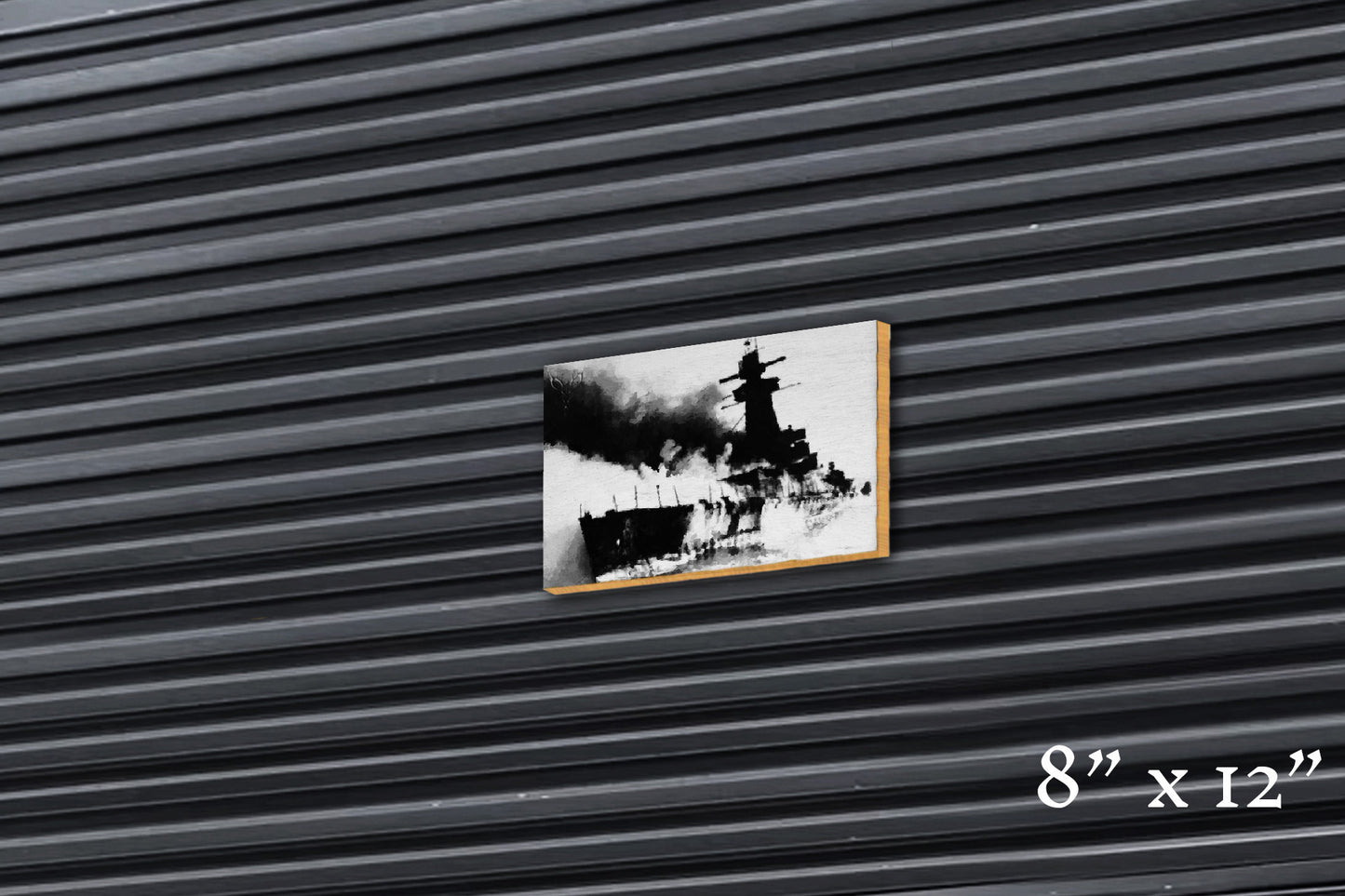 Burning Waters - Wood Print