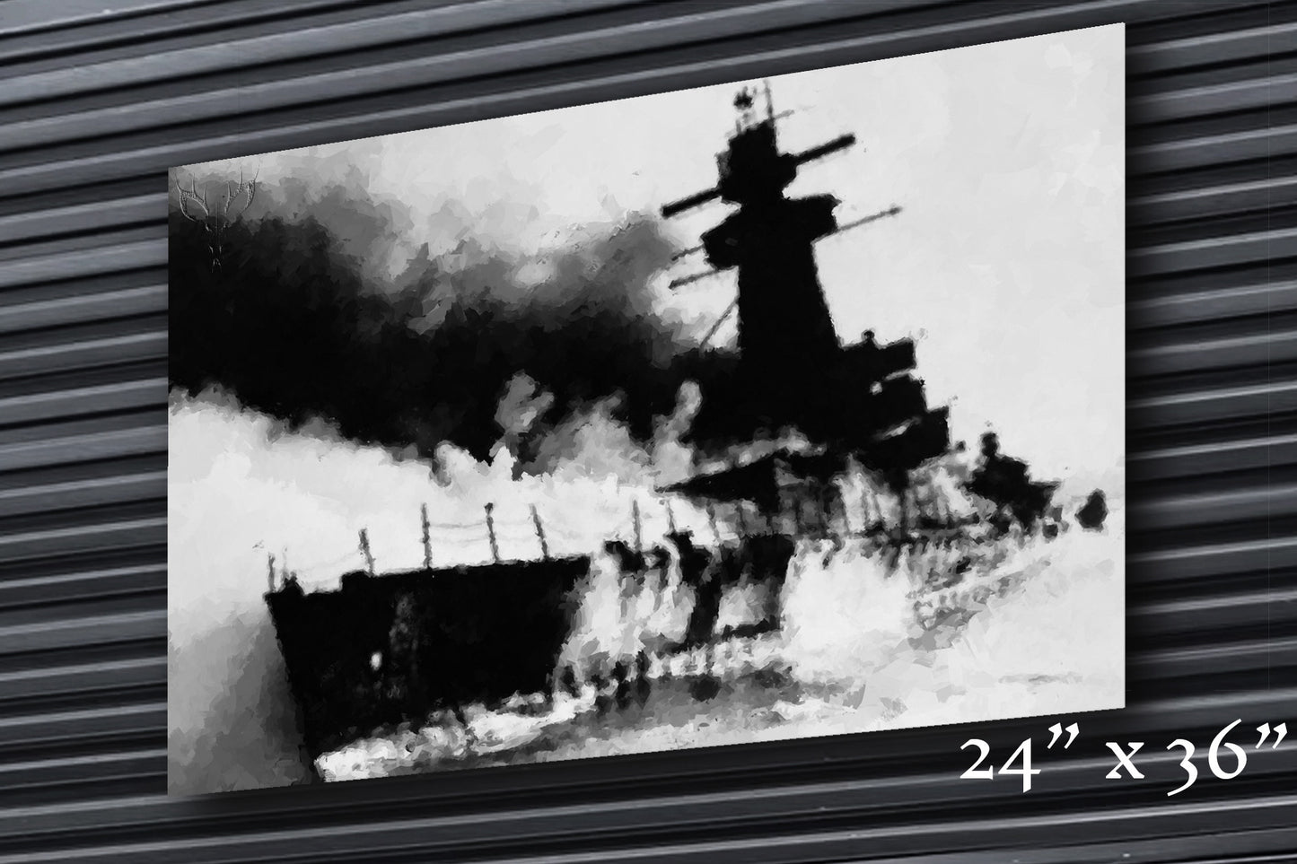 Burning Waters - Metal Print