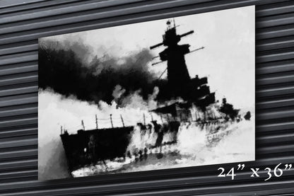 Burning Waters - Metal Print