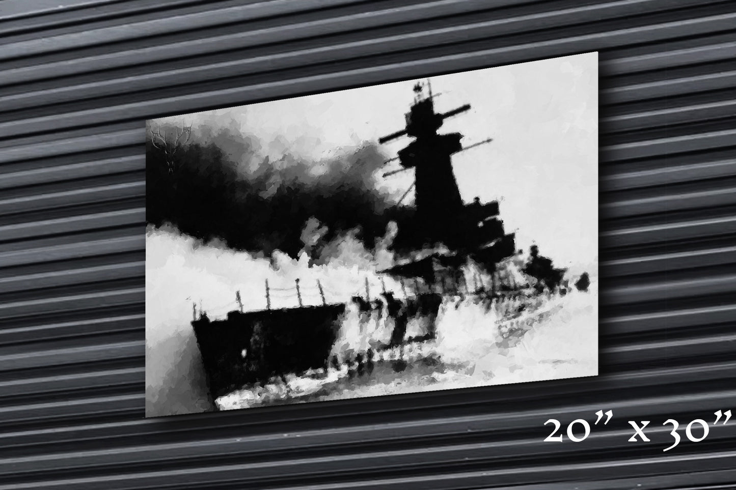 Burning Waters - Metal Print