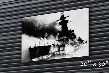 Burning Waters - Metal Print