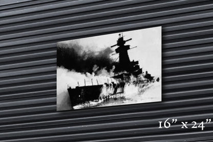 Burning Waters - Metal Print