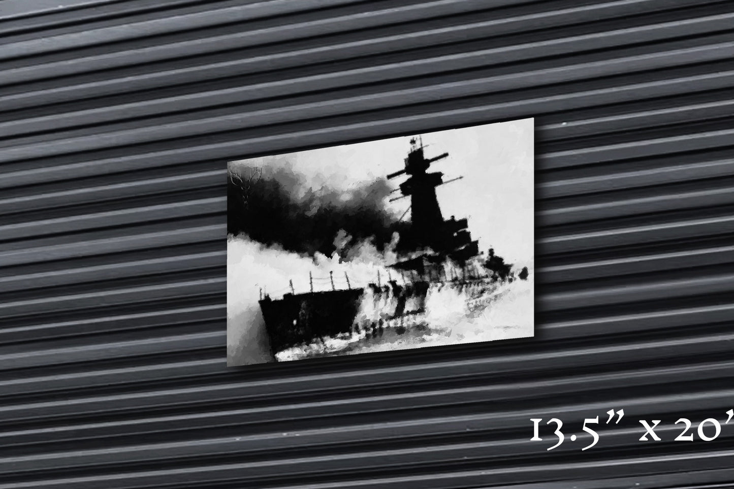 Burning Waters - Metal Print