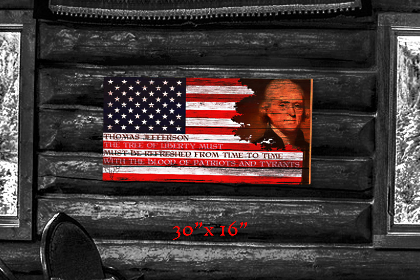 Wise Words of Thomas Jefferson - Wood Print