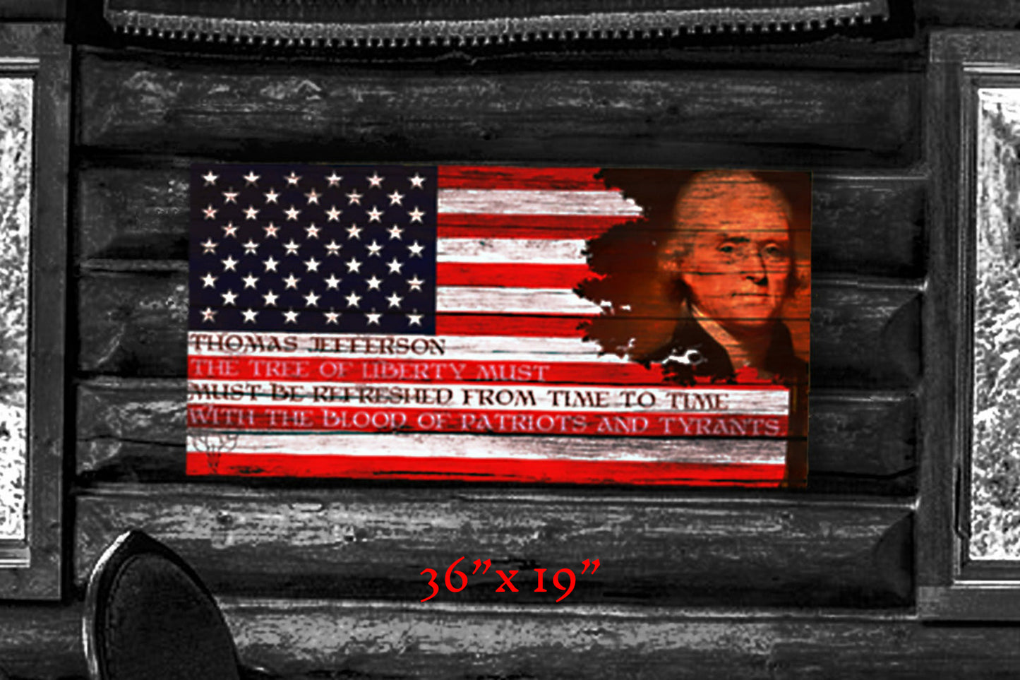 Wise Words of Thomas Jefferson - Metal Print
