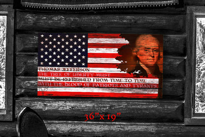 Wise Words of Thomas Jefferson - Metal Print