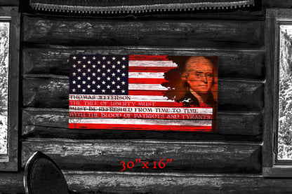 Wise Words of Thomas Jefferson - Metal Print