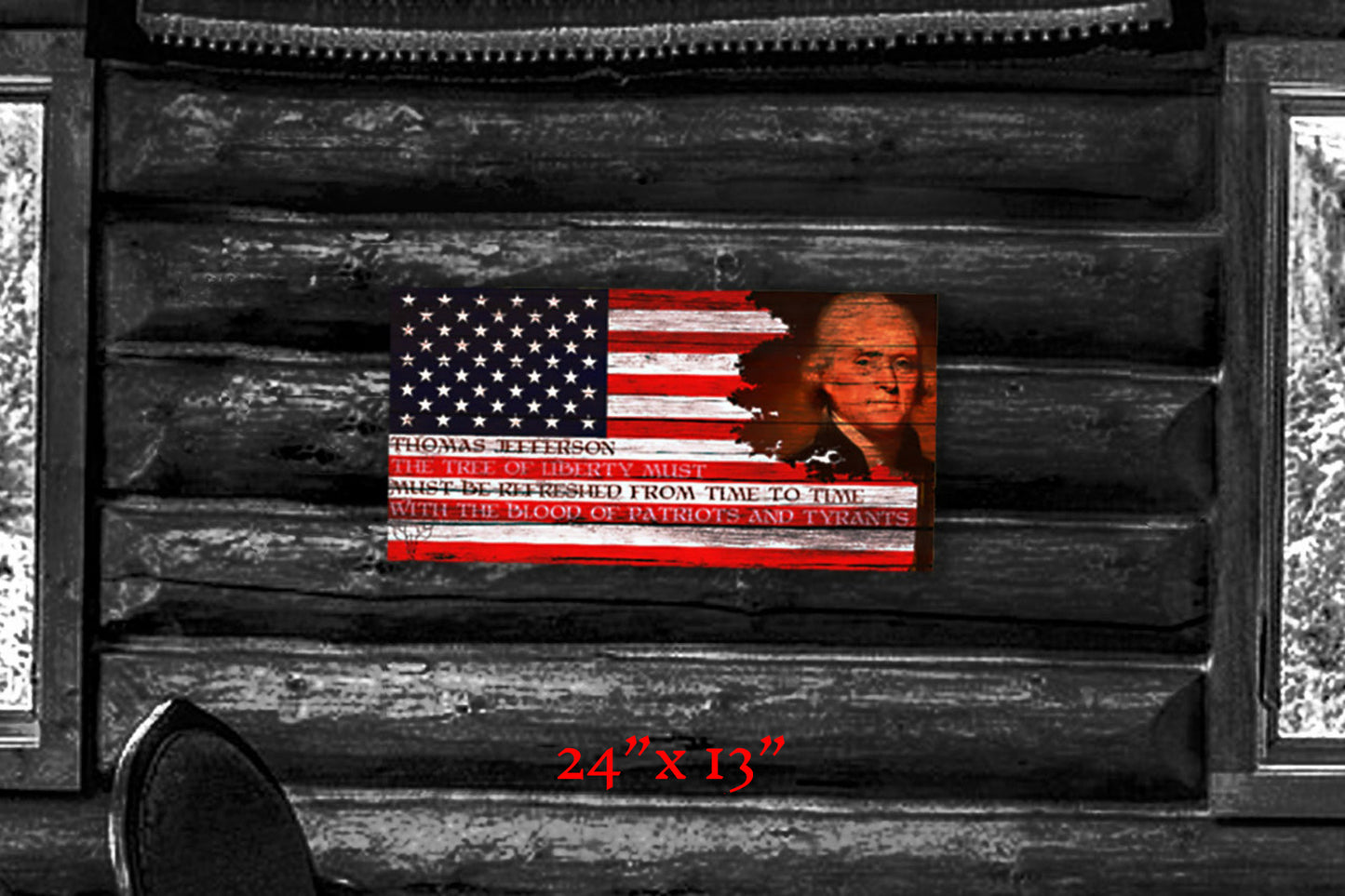 Wise Words of Thomas Jefferson - Metal Print