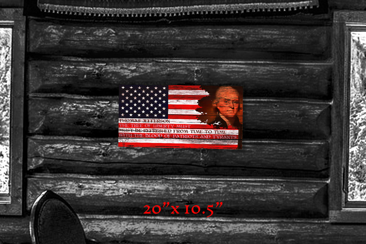 Wise Words of Thomas Jefferson - Metal Print