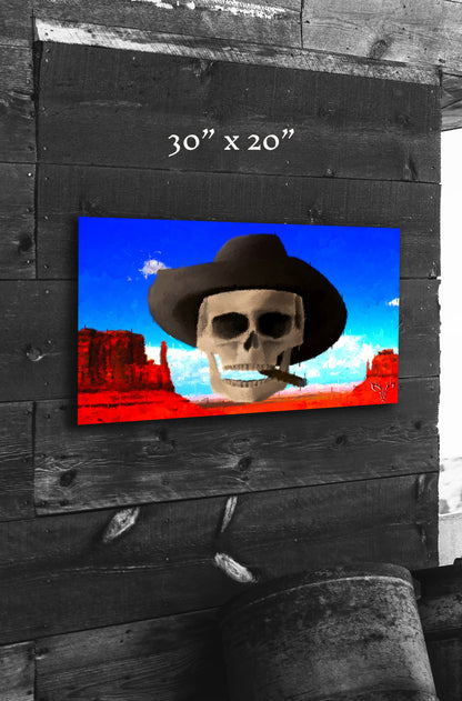 Western Skies and Sand - Metal Print