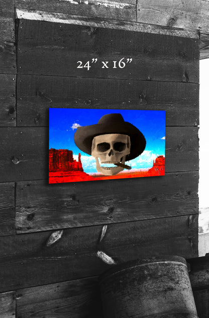 Western Skies and Sand - Metal Print