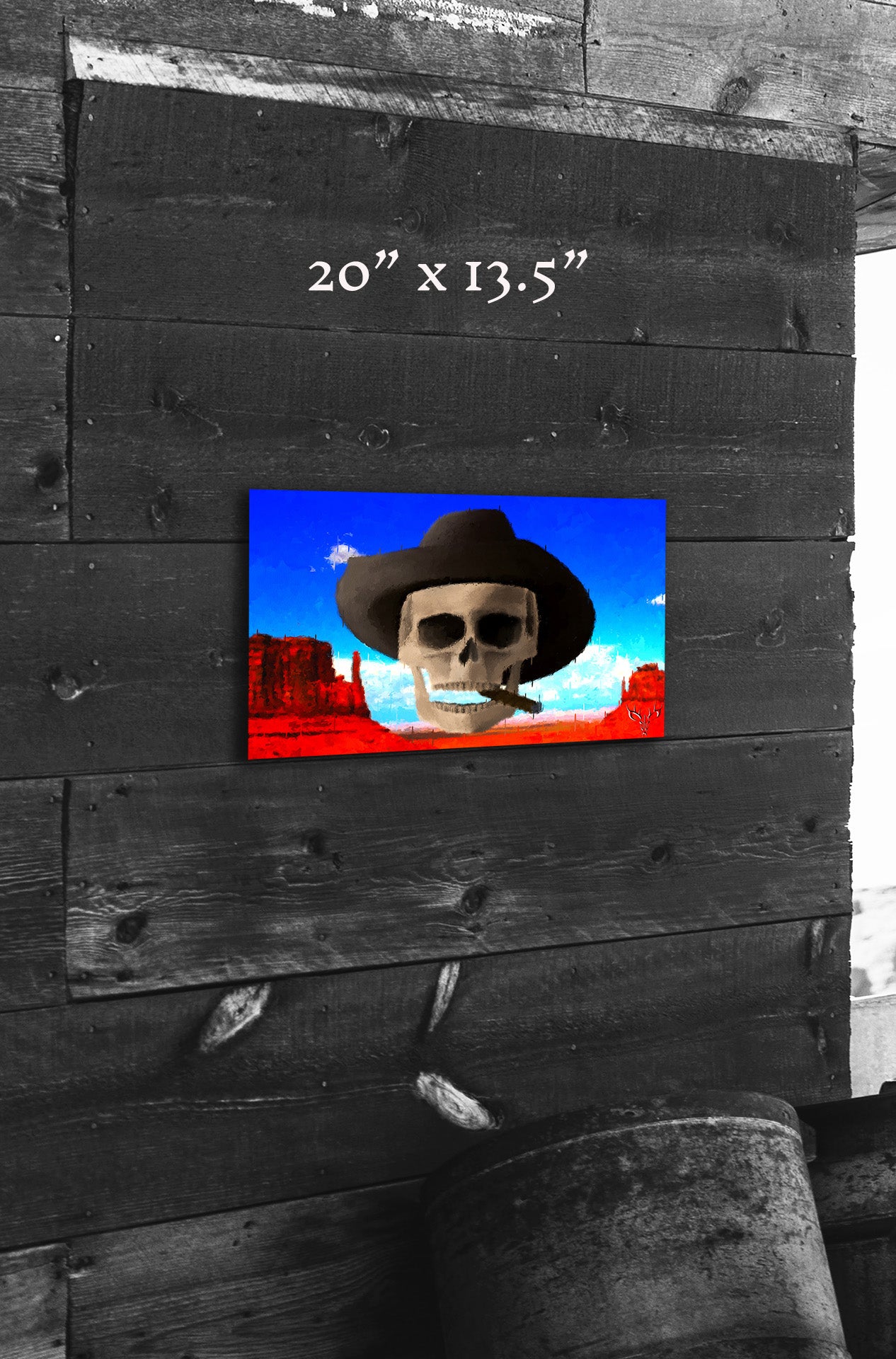 Western Skies and Sand - Metal Print