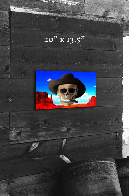 Western Skies and Sand - Metal Print