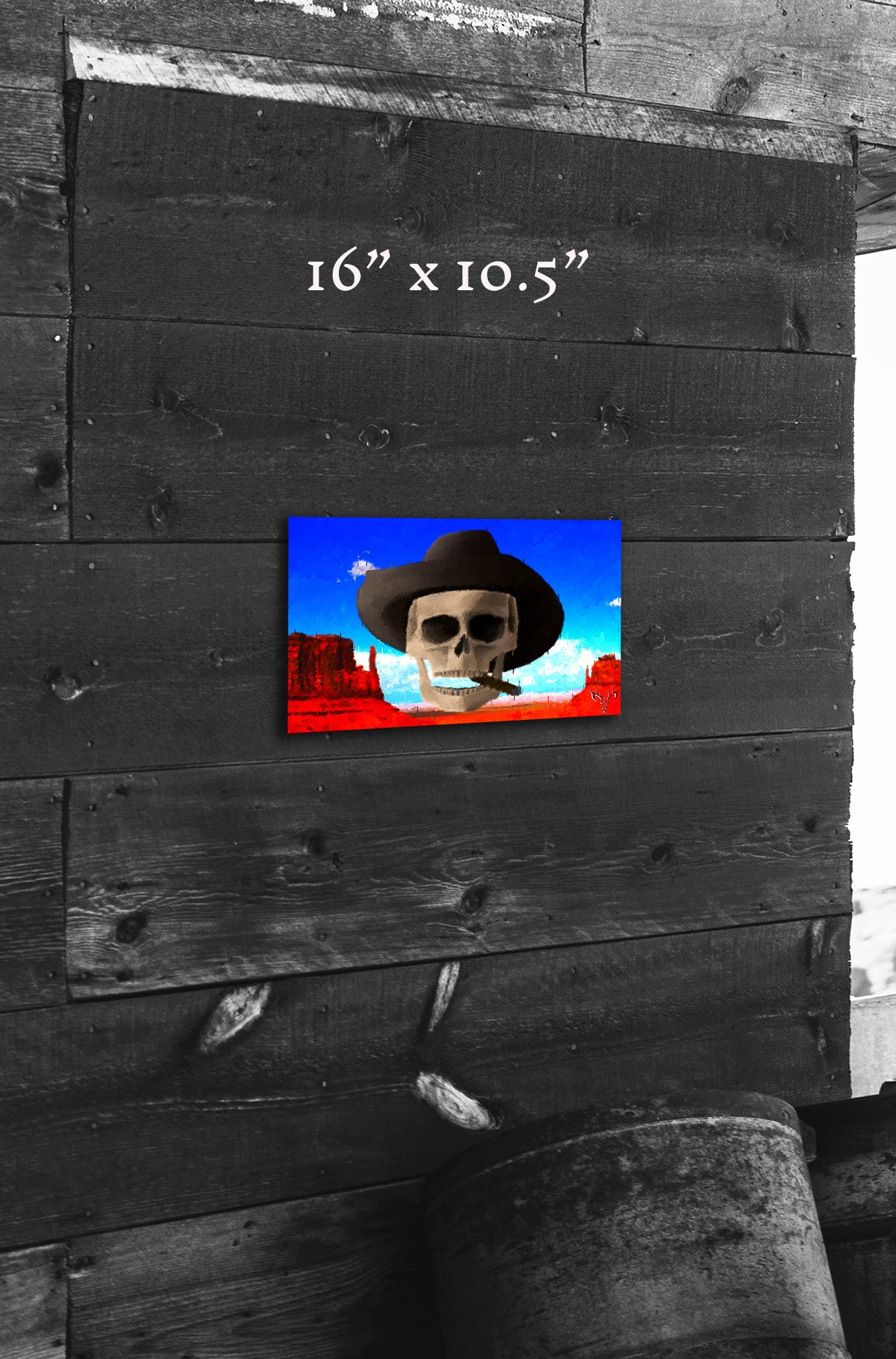 Western Skies and Sand - Metal Print