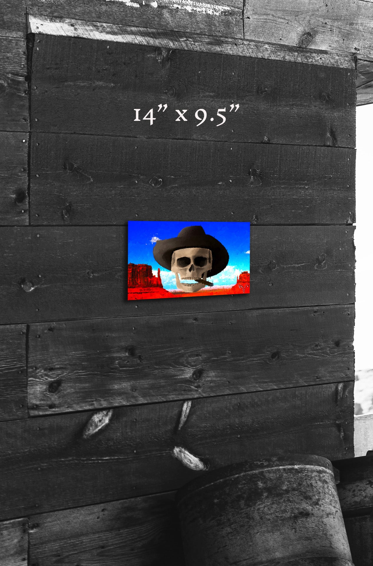 Western Skies and Sand - Metal Print