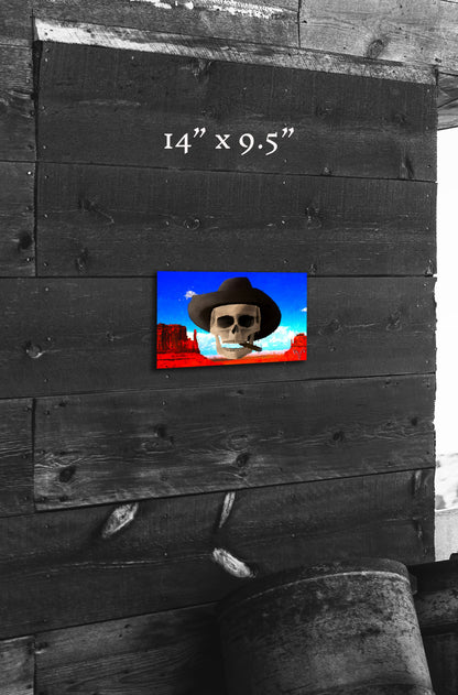 Western Skies and Sand - Metal Print