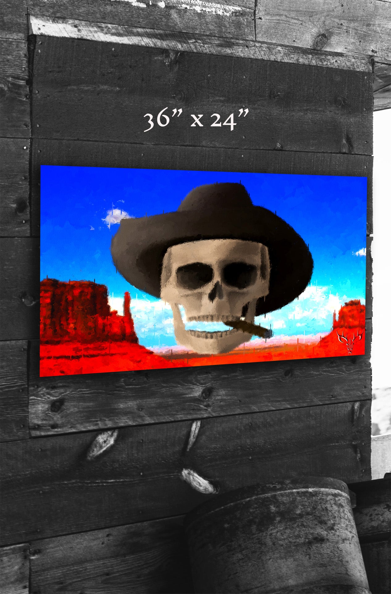 Western Skies and Sand - Metal Print