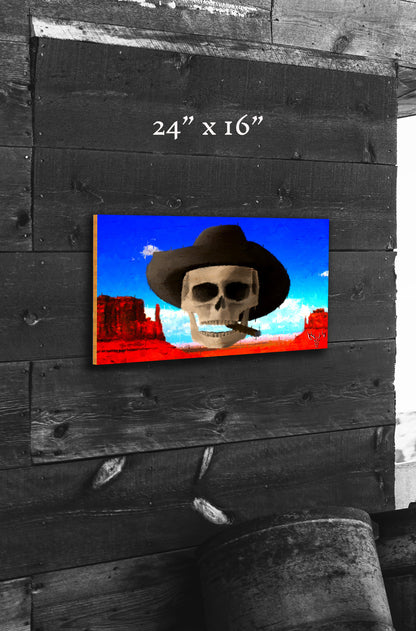 Western Skies and Sand - Wood Print