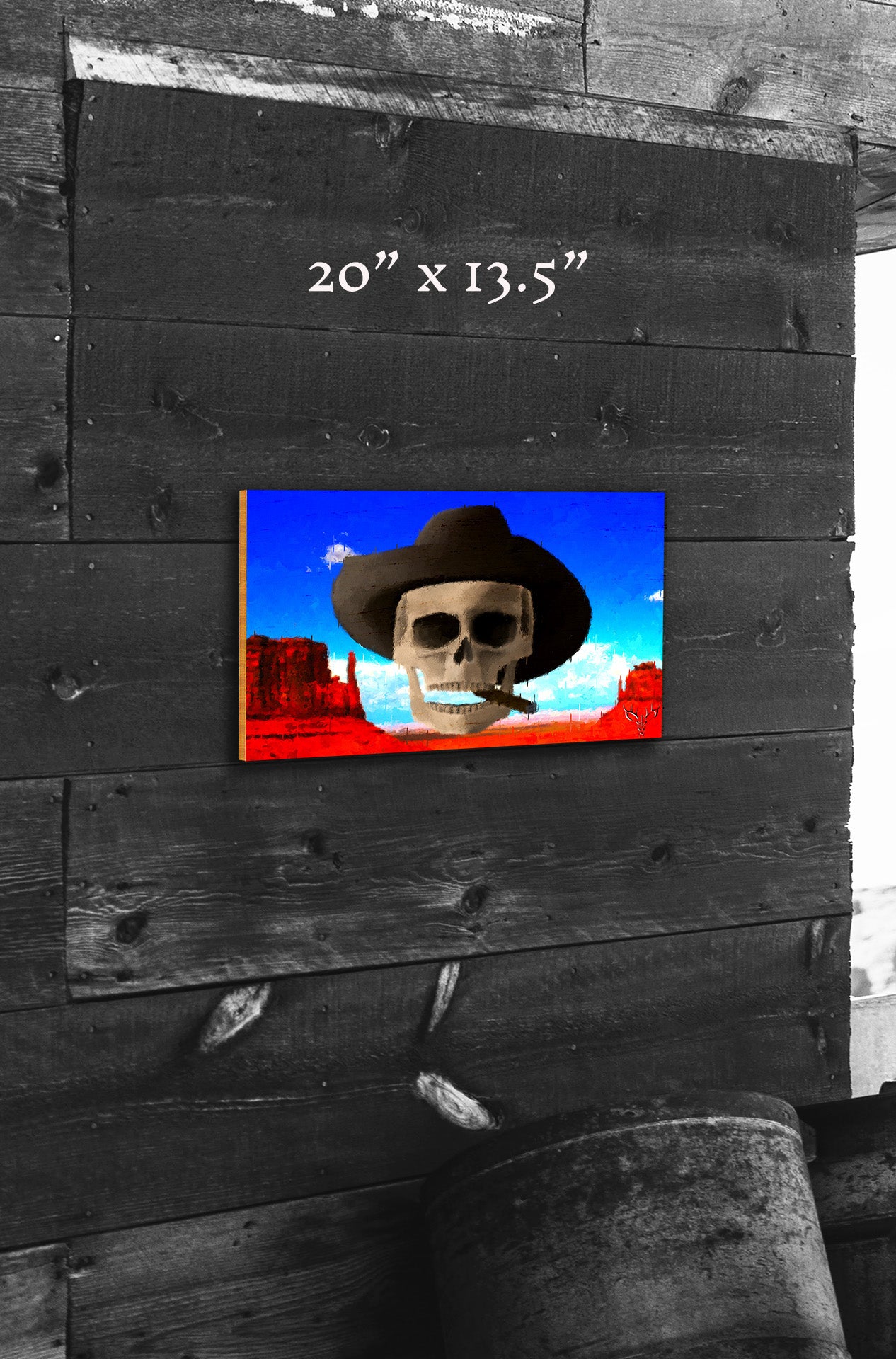 Western Skies and Sand - Wood Print