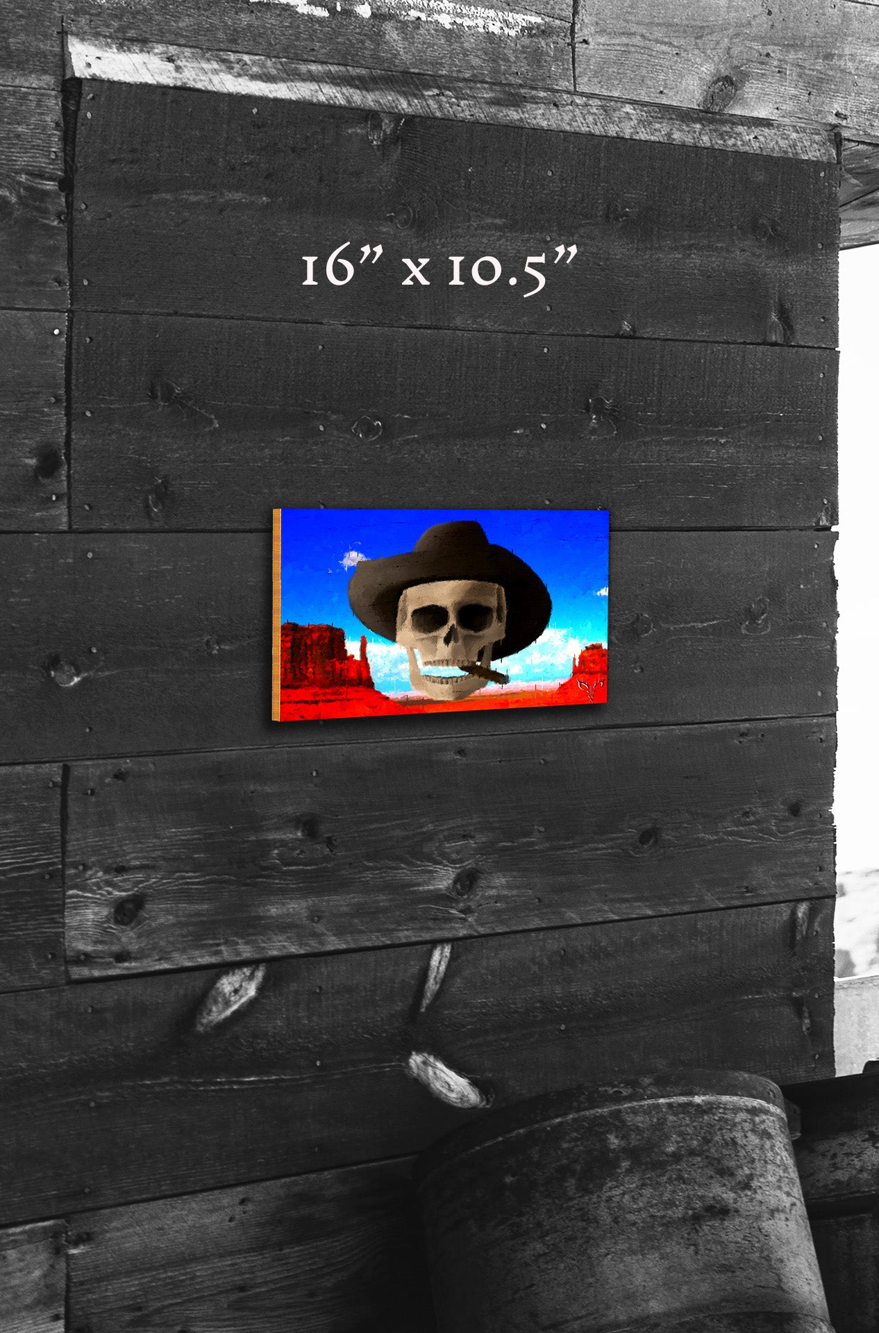 Western Skies and Sand - Wood Print