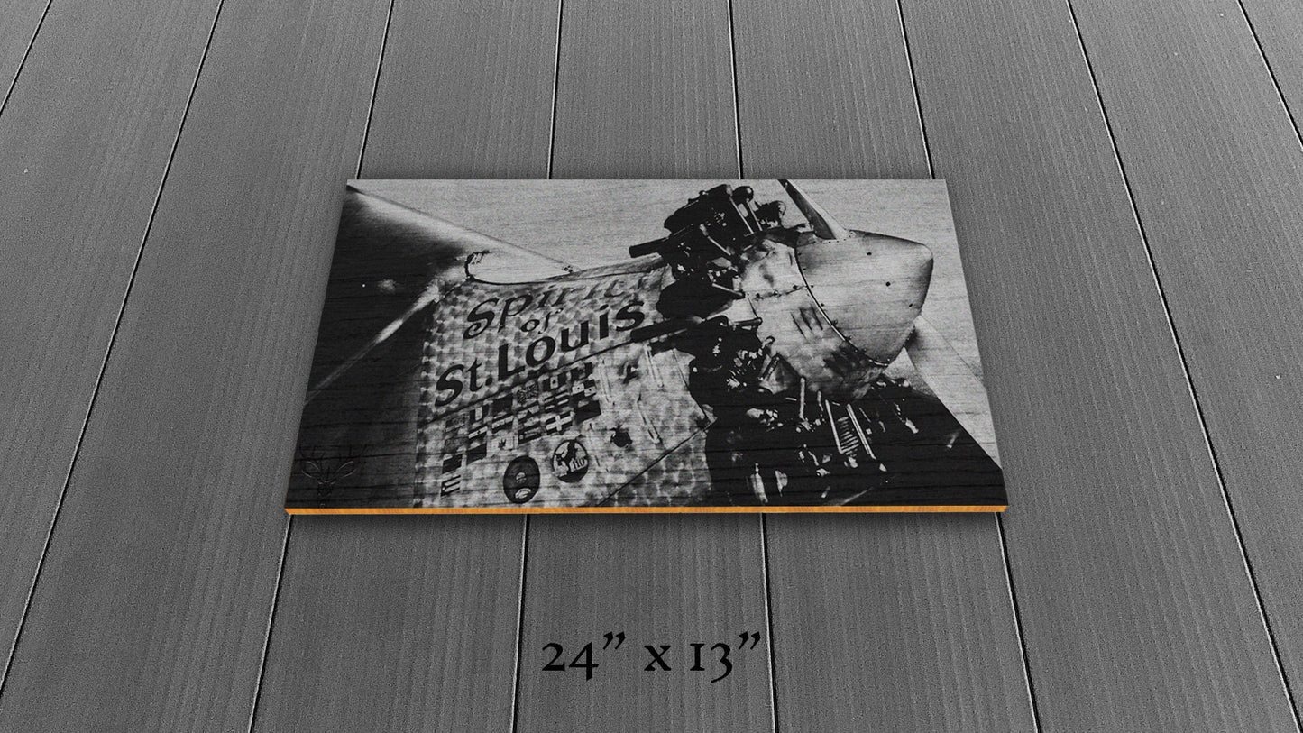 First to Cross - Wood Print