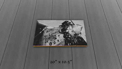 First to Cross - Wood Print