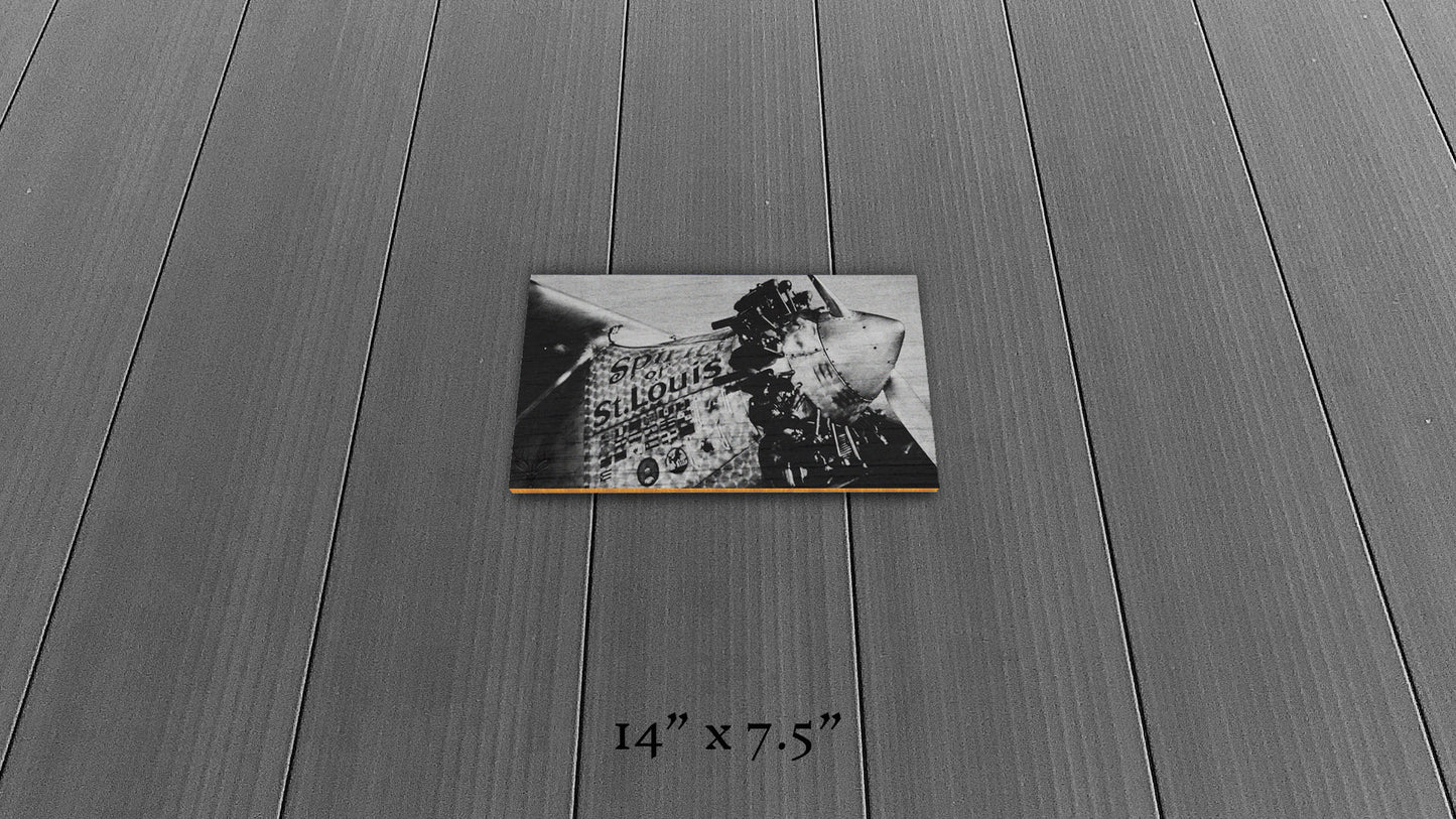 First to Cross - Wood Print