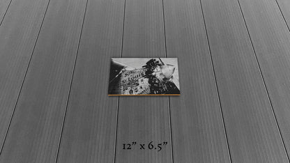 First to Cross - Wood Print