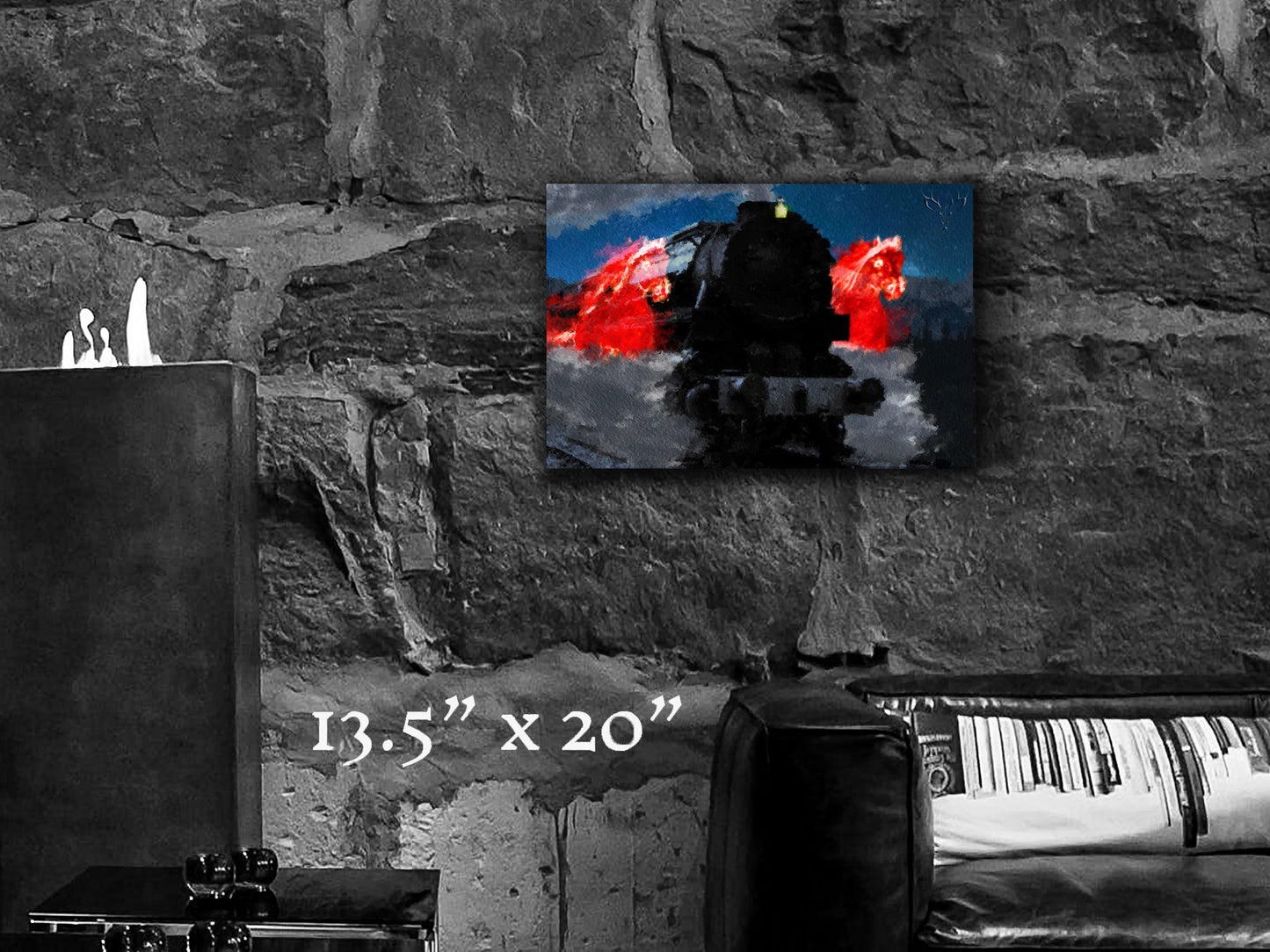 Ride of the Iron Horses - Canvas Print