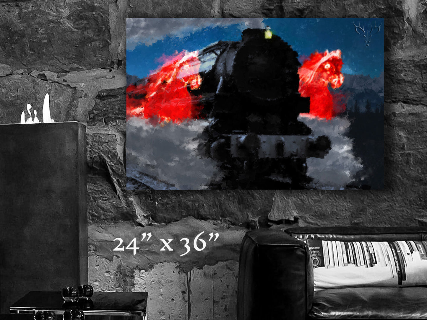 Ride of the Iron Horses - Metal Print