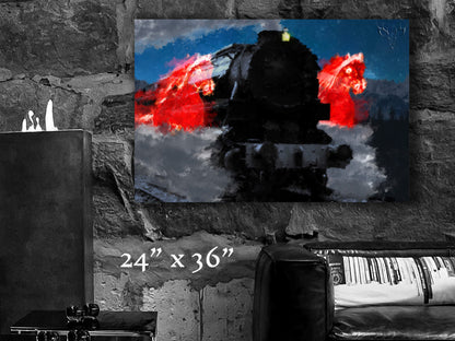 Ride of the Iron Horses - Metal Print