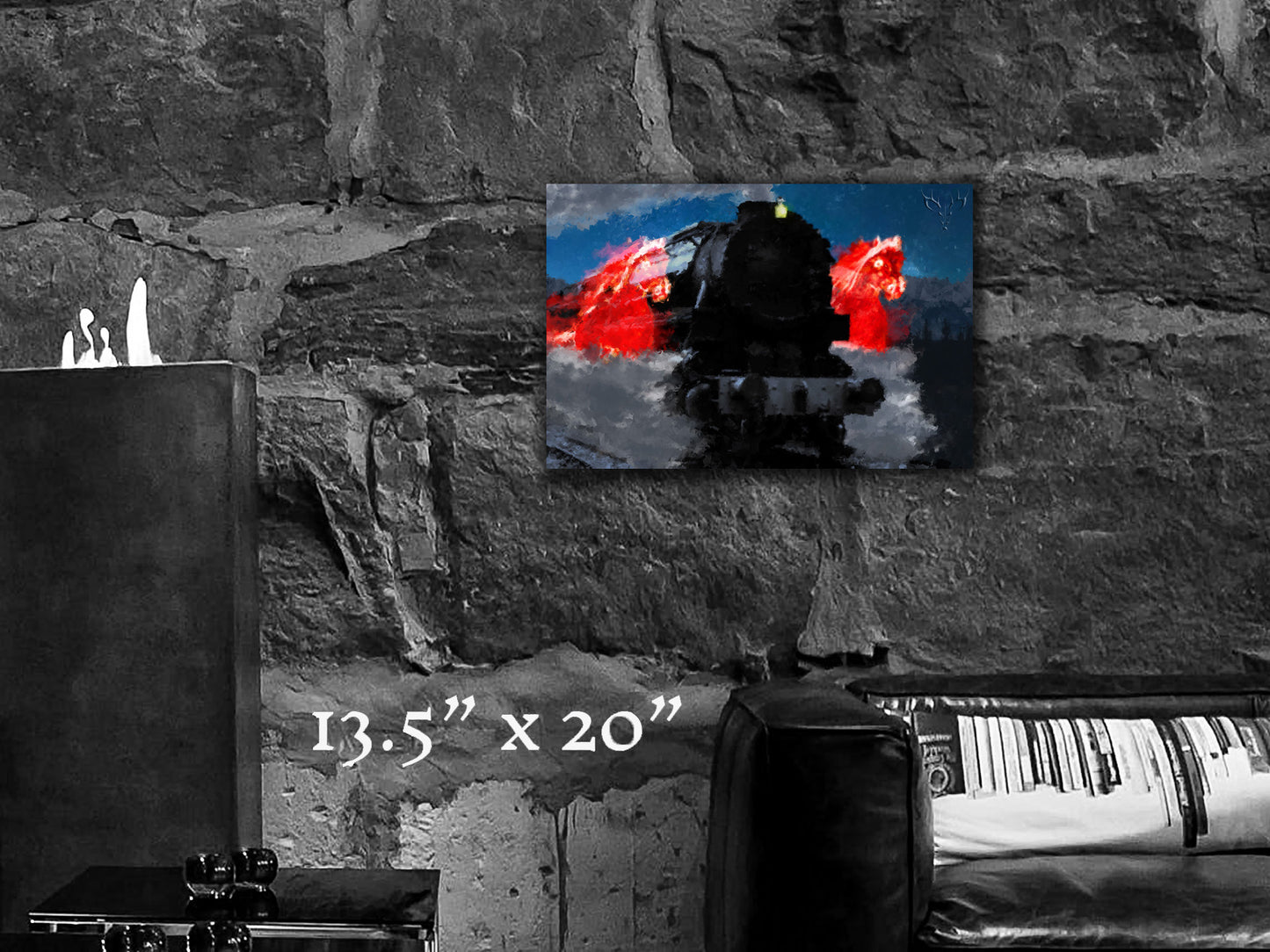 Ride of the Iron Horses - Metal Print