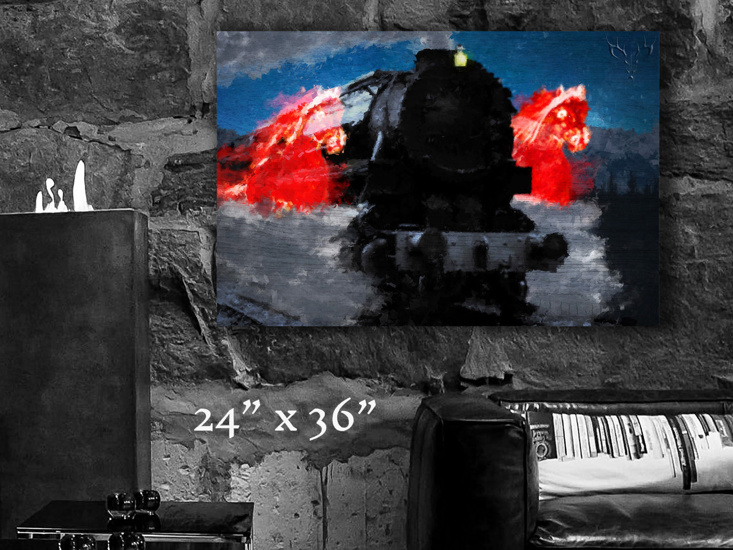 Ride of the Iron Horses - Wood Print