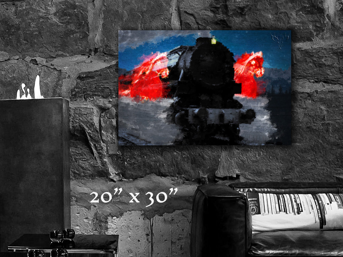 Ride of the Iron Horses - Wood Print