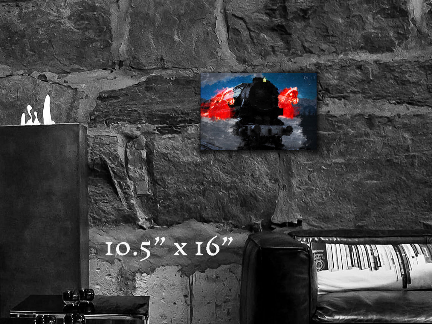 Ride of the Iron Horses - Wood Print