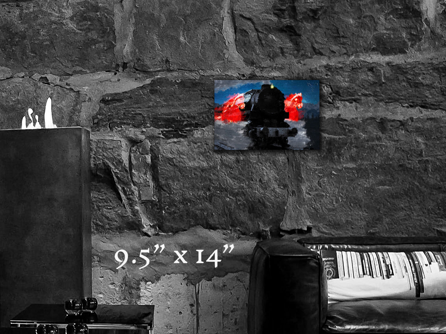 Ride of the Iron Horses - Wood Print